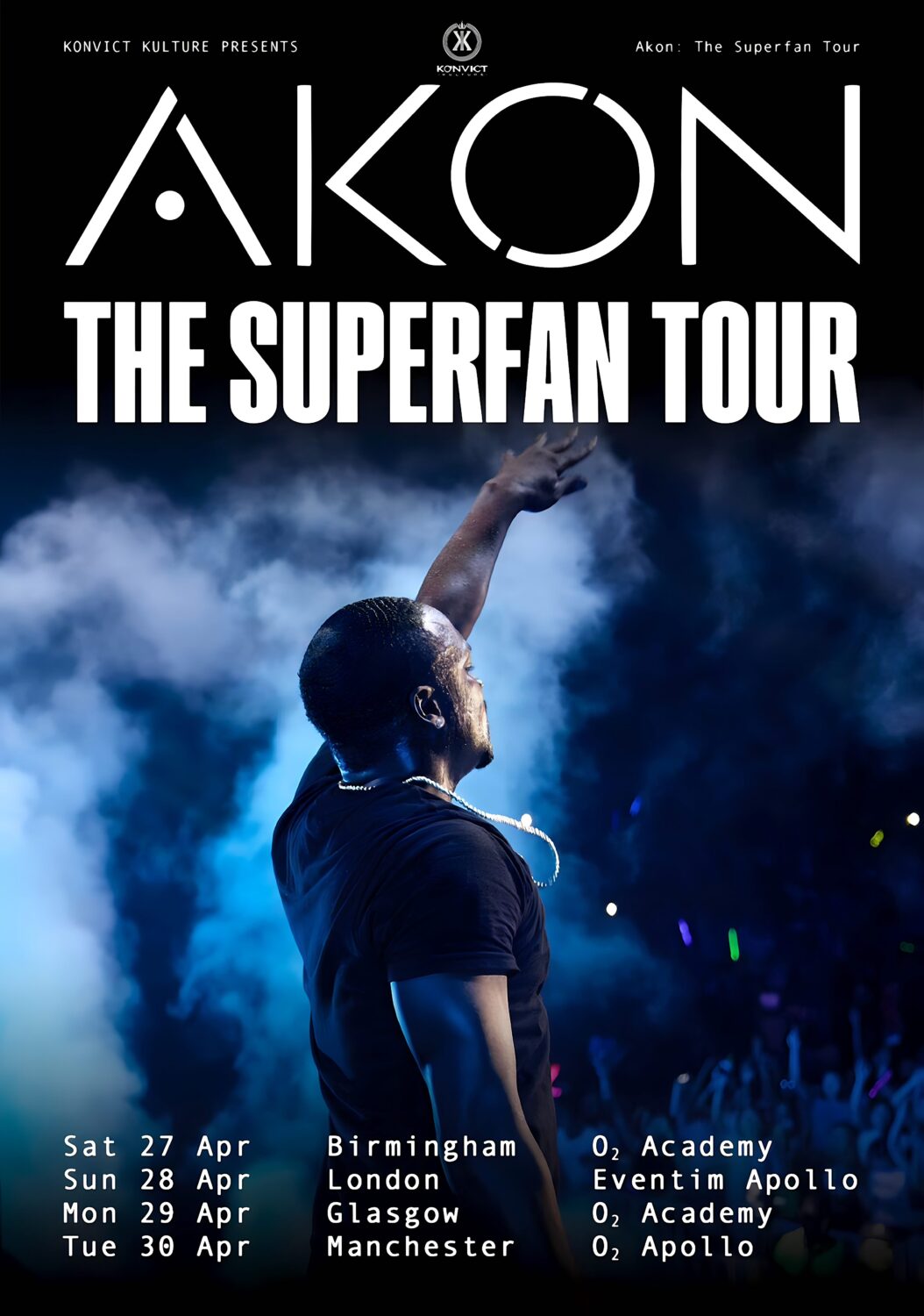 Akon 2026 concert poster